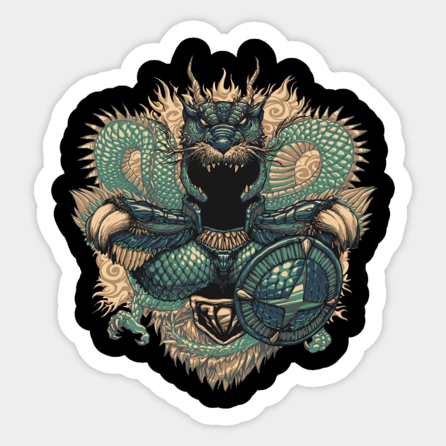 Dragon Sticker by Rodrigo_Gafa